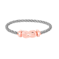 [Luna Brilliance]CHANCE LARGE 8 FIGURE BUCKLE NO DIAMOND BRACELET ROSE GOLD