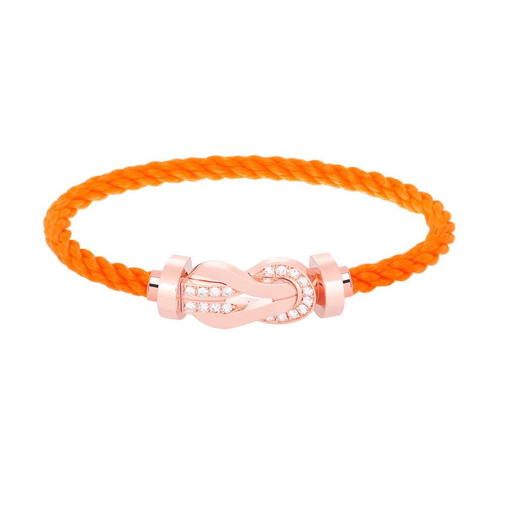 [Lunabriance]CHANCE LARGE 8 FIGURE BUCKLE HALF DIAMOND BRACELET ROSE GOLD
