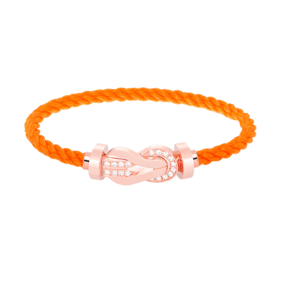 [Lunabriance]CHANCE LARGE 8 FIGURE BUCKLE HALF DIAMOND BRACELET ROSE GOLD