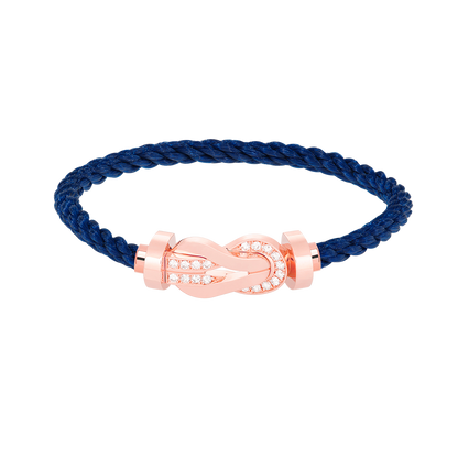 [Lunabriance]CHANCE LARGE 8 FIGURE BUCKLE HALF DIAMOND BRACELET ROSE GOLD