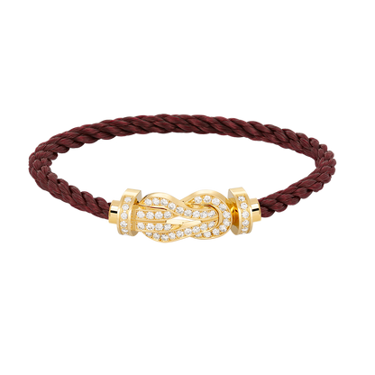 [Lunabriance]CHANCE LARGE 8 FIGURE BUCKLE FULLDIAMOND BRACELET GOLD