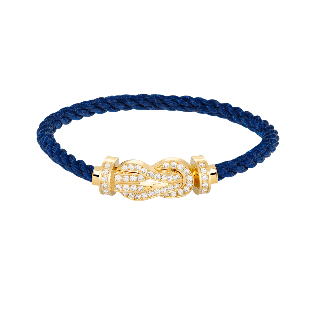[Lunabriance]CHANCE LARGE 8 FIGURE BUCKLE FULLDIAMOND BRACELET GOLD