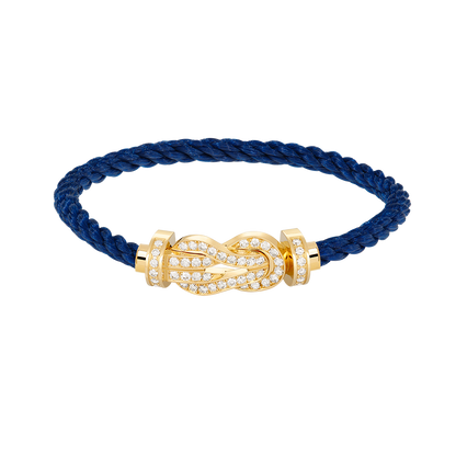 [Lunabriance]CHANCE LARGE 8 FIGURE BUCKLE FULLDIAMOND BRACELET GOLD
