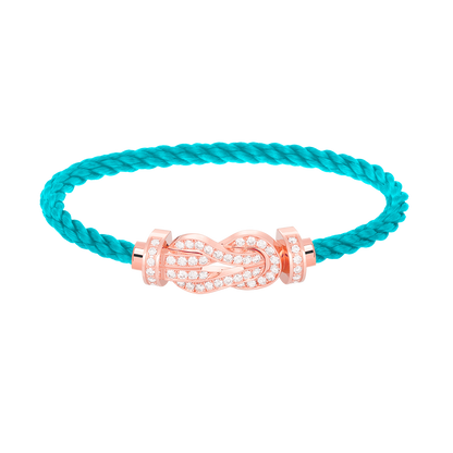 [Lunabriance]CHANCE LARGE 8 FIGURE BUCKLE FULL DIAMOND BRACELET ROSE GOLD