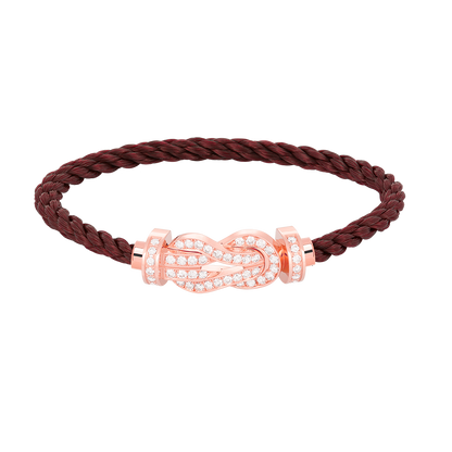 [Lunabriance]CHANCE LARGE 8 FIGURE BUCKLE FULL DIAMOND BRACELET ROSE GOLD