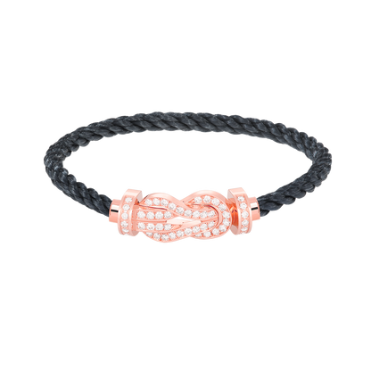 [Lunabriance]CHANCE LARGE 8 FIGURE BUCKLE FULL DIAMOND BRACELET ROSE GOLD