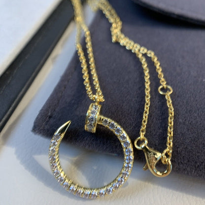 [Lunabriance]JUSTE NECKLACE GOLD DIAMONDS