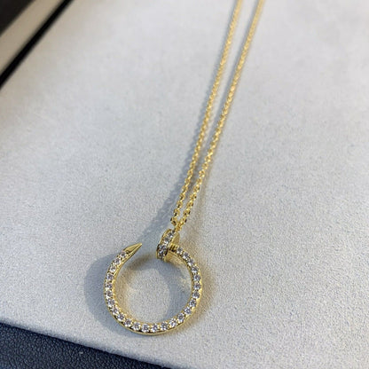 [Lunabriance]JUSTE NECKLACE GOLD DIAMONDS