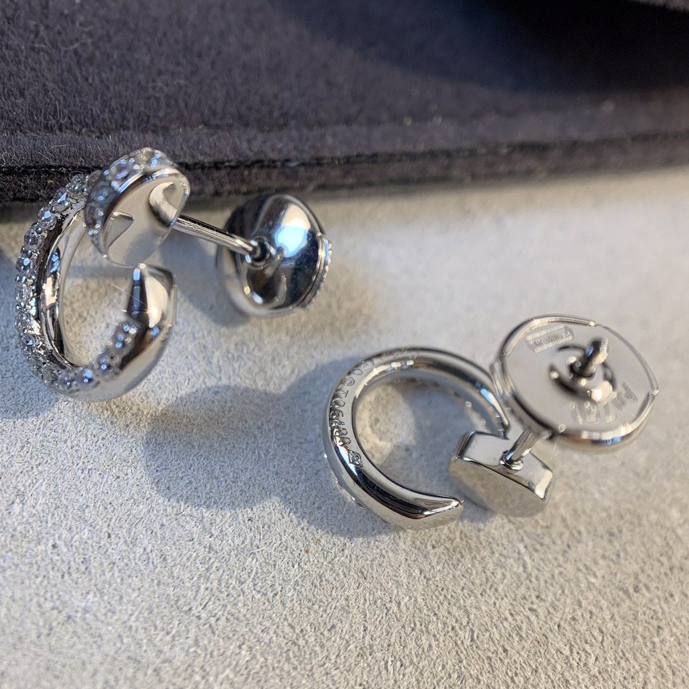[Lunabriance]JUSTE EARRINGS SILVER DIAMONDS