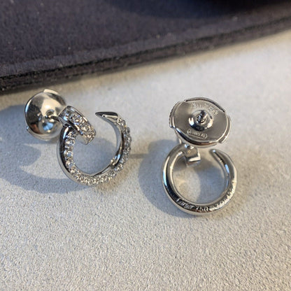[Lunabriance]JUSTE EARRINGS SILVER DIAMONDS