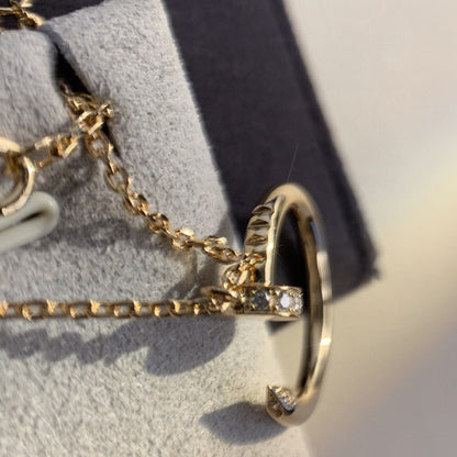 [Lunabriance]JUSTE NECKLACE PINK GOLD