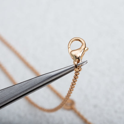 [Luna Brilliance]PARENTESI NECKLACE PINK GOLD