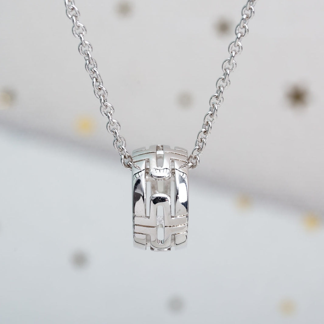 [Luna Brilliance]PARENTESI NECKLACE SILVER