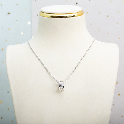 [Luna Brilliance]PARENTESI NECKLACE SILVER