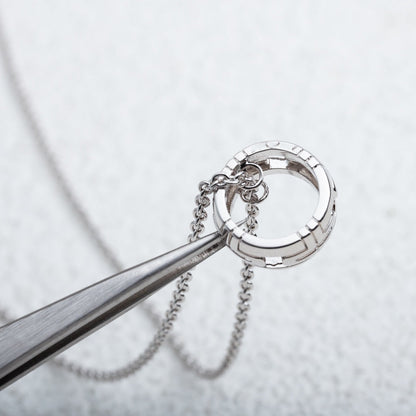 [Luna Brilliance]PARENTESI NECKLACE SILVER