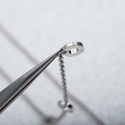[Luna Brilliance]PARENTESI NECKLACE SILVER