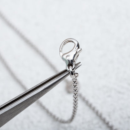 [Luna Brilliance]PARENTESI NECKLACE SILVER