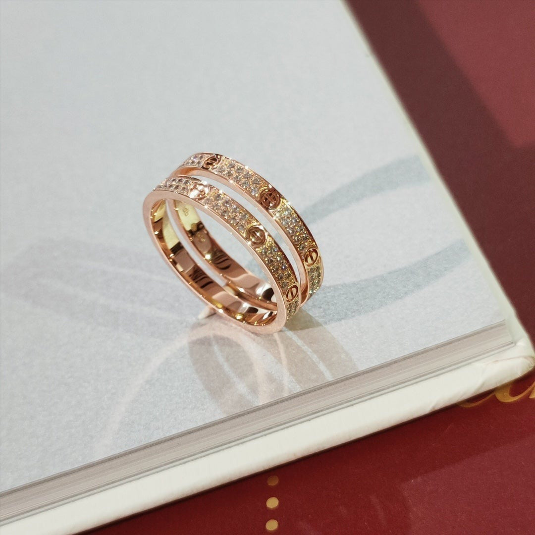[Lunabriance]LOVE RING 2.65MM DIAMOND