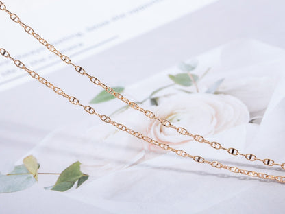 [Lunabriance]ECHAPPEE NECKLACE PINK GOLD