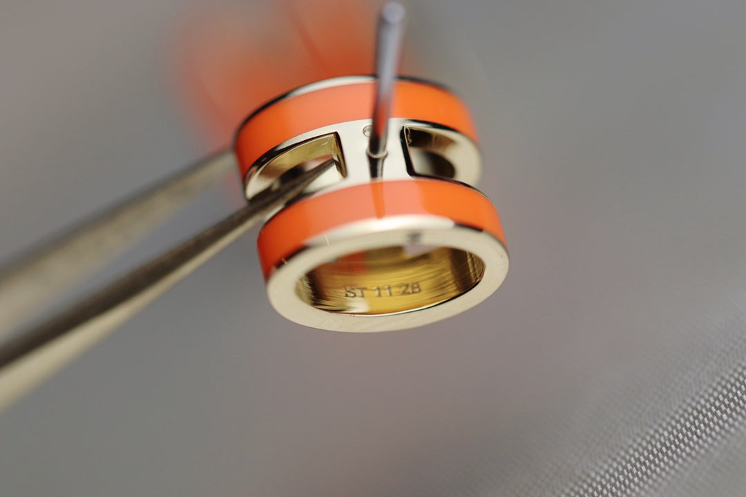 [Lunabriance]MINI POP H EARRINGS ORANGE