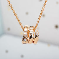 [Luna Brilliance]SERPENTI PINK GOLD NECKLACE DIAMOND