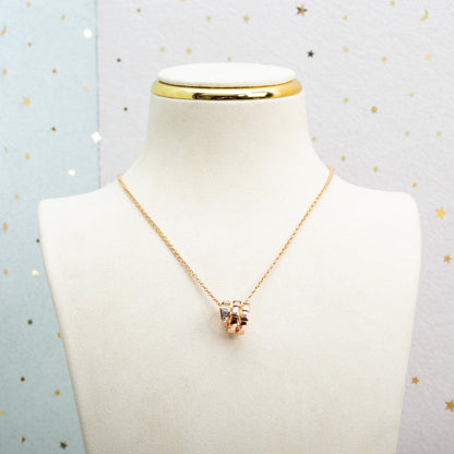 [Luna Brilliance]SERPENTI PINK GOLD NECKLACE DIAMOND