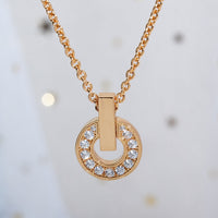 [Luna Brilliance]GARI NECKLACE PINK GOLD DIAMOND