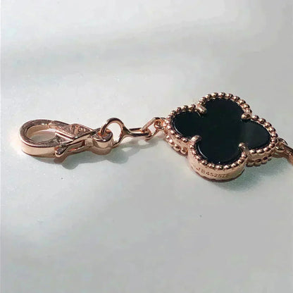 [Luna Brilliance]CLOVER 5 MOTIFS MULTICOLOR BRACELET