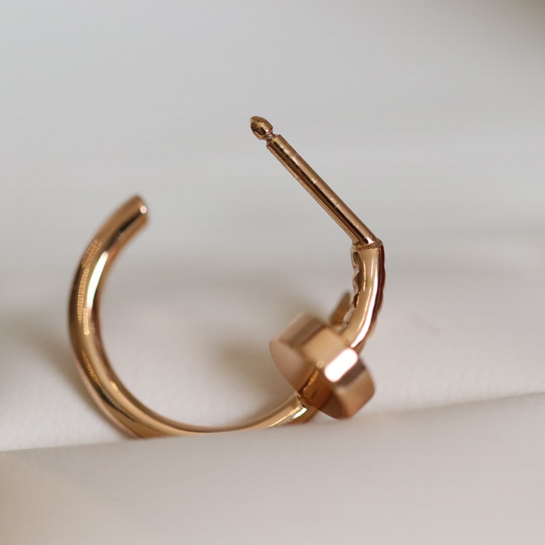 [Lunabriance]JUSTE EARRINGS PINK GOLD