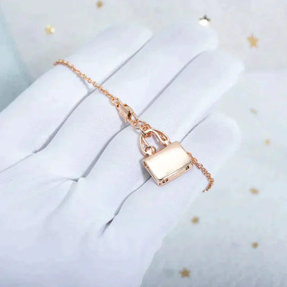 [Lunabriance]AMULETTE PEDANT ROSE GOLD NECKLACE
