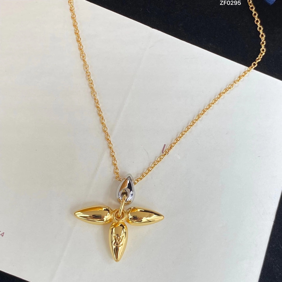 [Lunabriance]LOUISETTE PEDANT GOLD NECKLACE