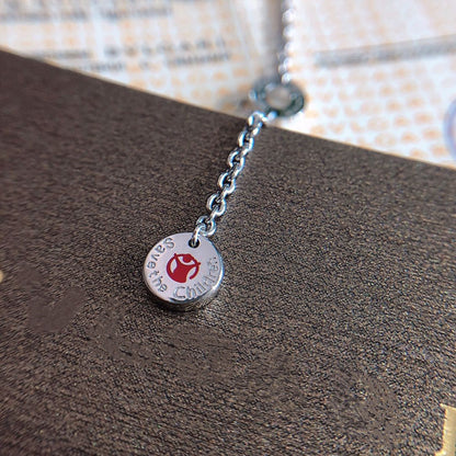 [Luna Brilliance]ZERO 1 BLACK CERAMIC SILVER NECKLACE