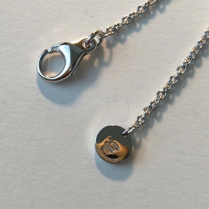 [Luna Brilliance]ZERO 1 BLACK CERAMIC SILVER NECKLACE