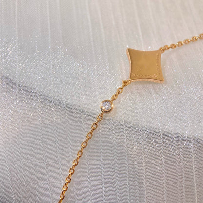 [Lunabriance]COLOR STAR CARNELIAN PINK GOLD DIAMOND BRACELET