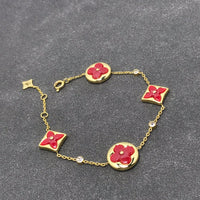 [Luna Brilliance]STAR AND SUN CARNELIAN 4 MOTIFS 3 DIAMONDS
