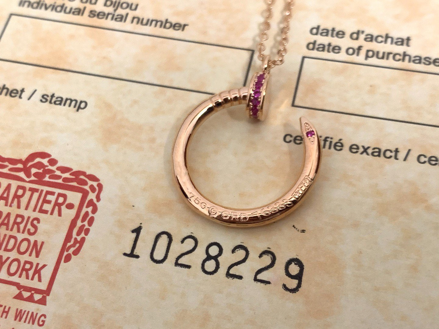 [Lunabriance]JUSTE PINK DIAMOND NECKLACE