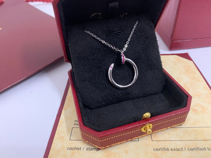 [Lunabriance]JUSTE PINK DIAMOND NECKLACE