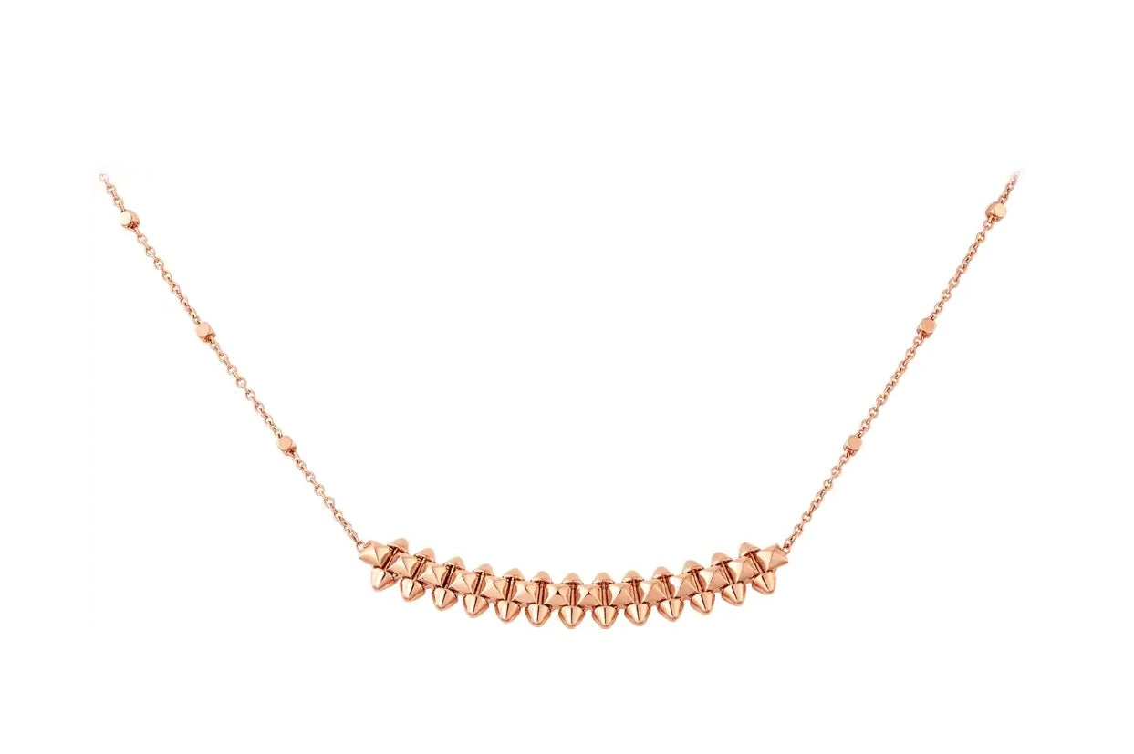 [Lunabriance]CLASH PINK GOLD NECKLACE