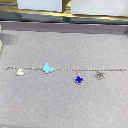 [Lunabriance]LUCKY SPRING SILVER BRACELET 4 MOTIF