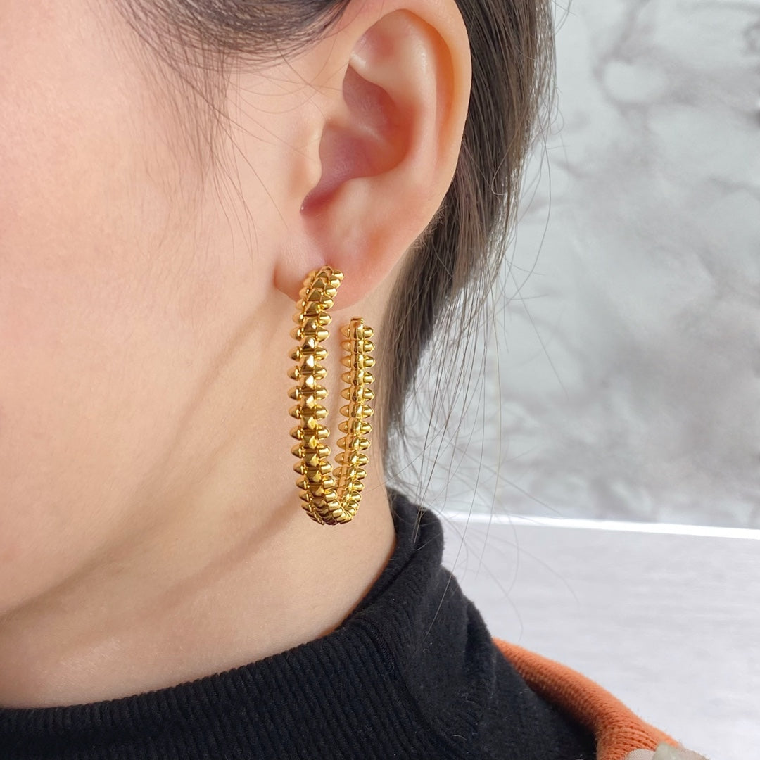 [Lunabriance]CLASH HOOP EARRINGS