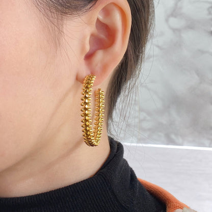 [Lunabriance]CLASH HOOP EARRINGS
