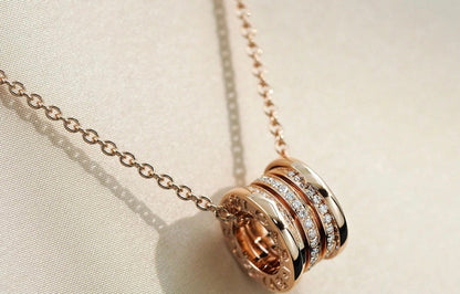 [Luna Brilliance]ZERO 1 PINK GOLD DIAMOND NECKLACE