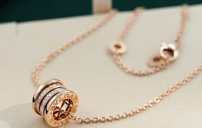 [Luna Brilliance]ZERO 1 PINK GOLD DIAMOND NECKLACE