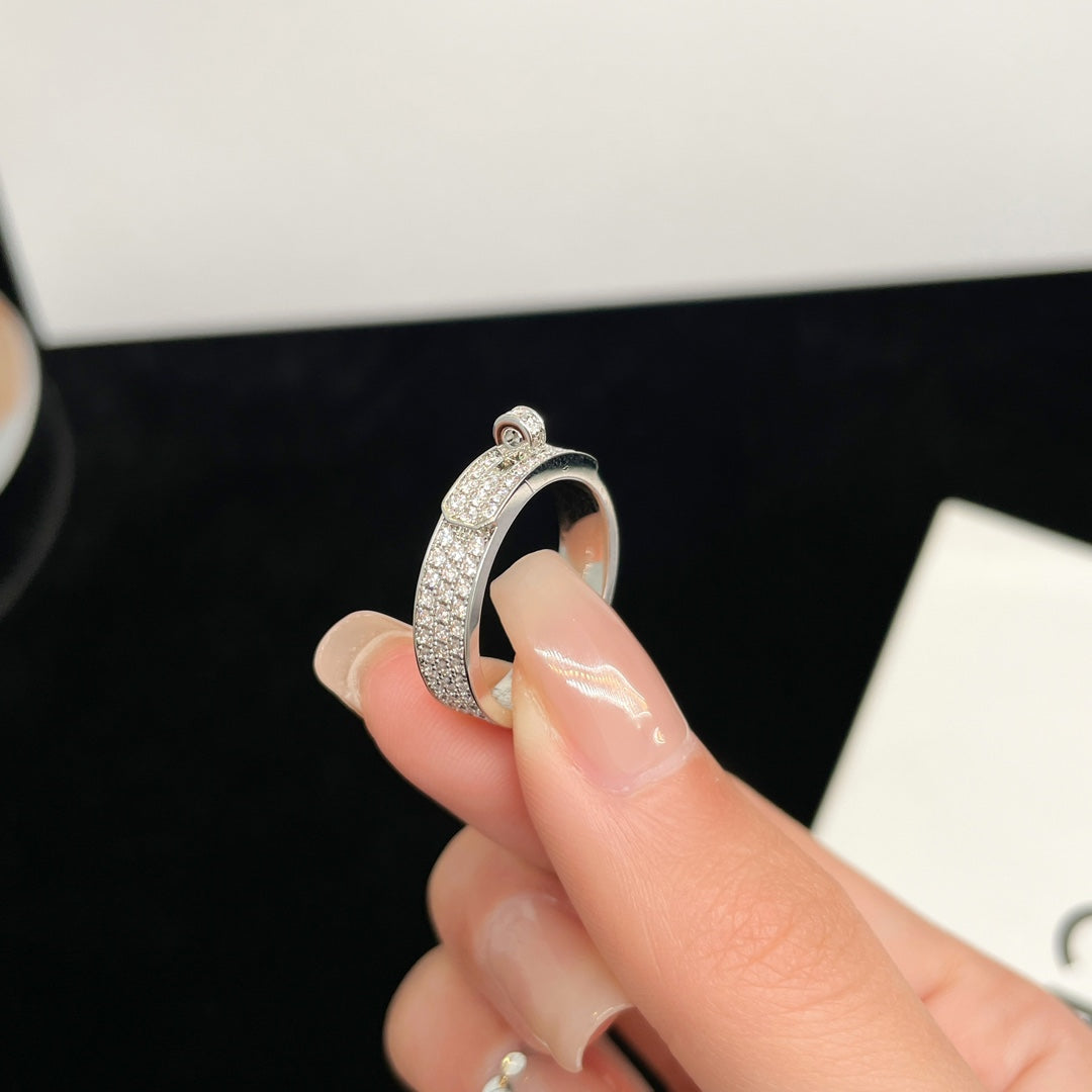 [Lunabriance]KELLY SILVER DIAMOND RING