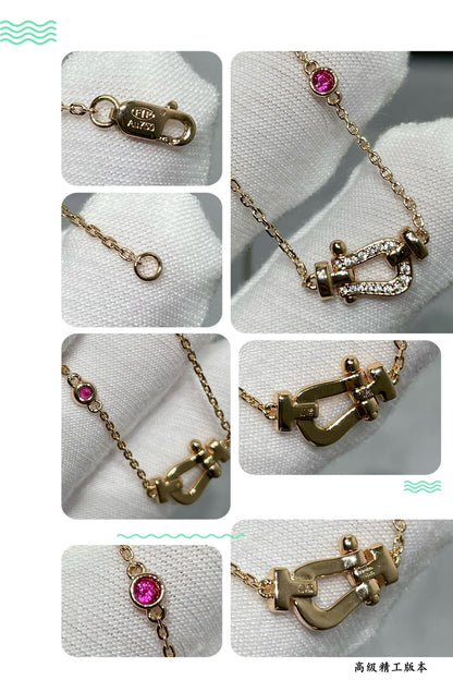 [Lunabriance]FORCE 10 DIAMOND PINK GOLD NECKLACE
