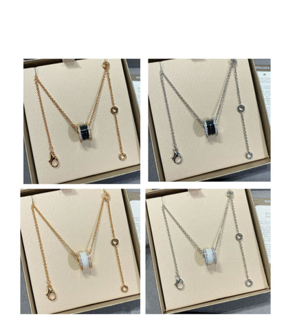 [Luna Brilliance]ZERO 1 DIAMOND CERAMIC NECKLACE