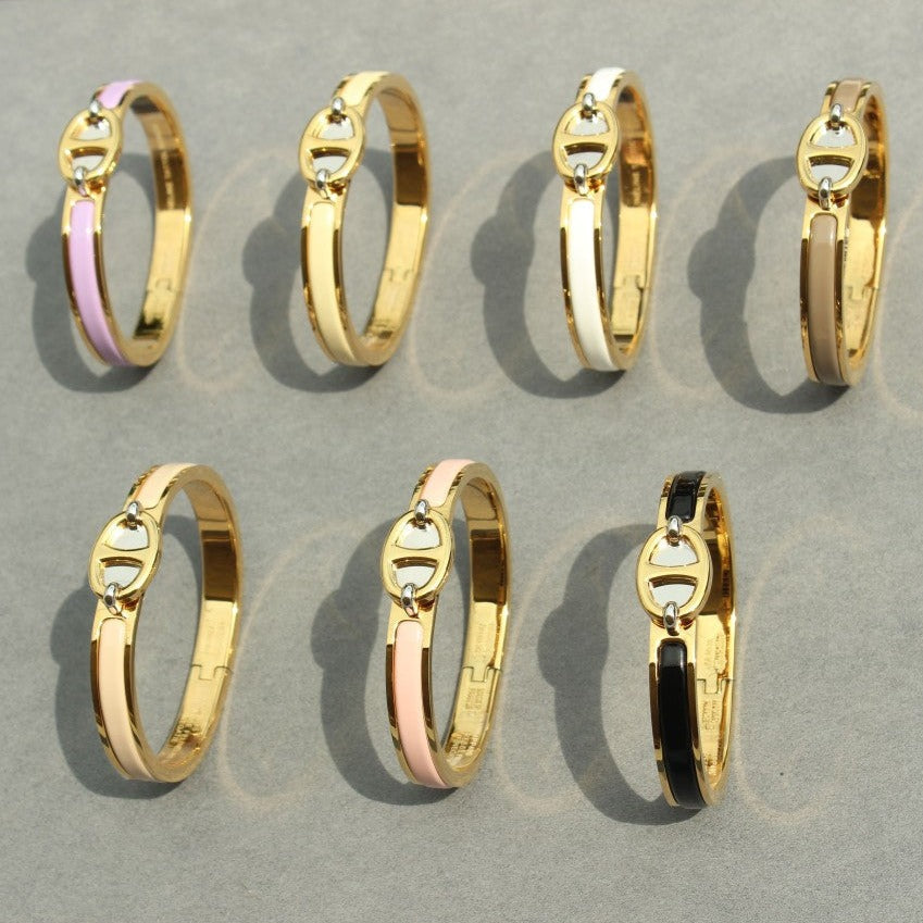 [Luna Brilliance]CLIC CHAINE GOLD BRACELET
