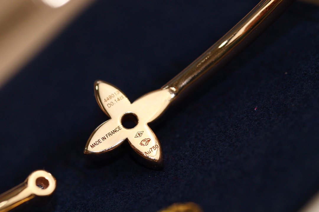 [Lunabriance]IDYLLE PINK GOLD OPEN BRACELET DIAMOND PAVED