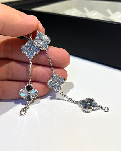 [Luna Brilliance]CLOVER 5 MOTIF LASER BRACELET COLLECTION