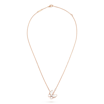 [Lunabriance]BUTTERFLY MOP DIAMOND NECKLACE